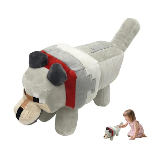 LYPPUL Grau Wolf Kuscheltier Figuren Plush, 35CM Plüschtier Stofftier, Miner Wolf Plüschfigur, Perfekte kuschelige Spielgefährten für Kinder Geburtstage und besondere Anlässe Gift LYPPUL Grau Wolf Kuscheltier Figuren Plush, 35CM Plüschtier Stofftier, Miner Wolf Plüschfigur, Perfekte kuschelige Spielgefährten für Kinder Geburtstage und besondere Anlässe Gift von LYPPUL