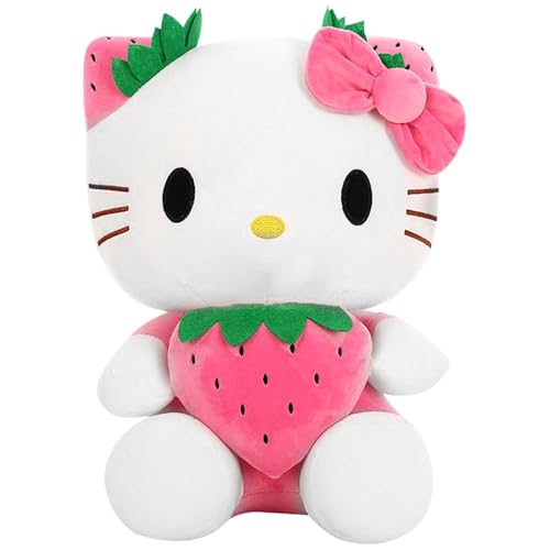 LYPPUL Plüschtier Katze, 28cm Katze Plüsch, Kuscheltier Katze Erdbeeren, Stofftier Plüsch, Kusche-ltier Gefüllte Plüschpuppe Kinderspielzeug, Jungen Mädchen Geburtstaggeschenke Party Supplie LYPPUL Plüschtier Katze, 28cm Katze Plüsch, Kuscheltier Katze Erdbeeren, Stofftier Plüsch, Kusche-ltier Gefüllte Plüschpuppe Kinderspielzeug, Jungen Mädchen Geburtstaggeschenke Party Supplie von LYPPUL