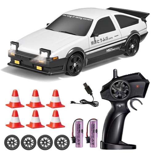 LYPPUL RC Drift Car, 1:24 Ferngesteuertes Auto, 4WD Spielzeugauto, 2,4 GHz Ferngesteuertes Rennauto, 18 km/h Mini RC Auto mit Arbeitsscheinwerfern Jungen Mädchen im Alter 4+ und Erwachsene LYPPUL RC Drift Car, 1:24 Ferngesteuertes Auto, 4WD Spielzeugauto, 2,4 GHz Ferngesteuertes Rennauto, 18 km/h Mini RC Auto mit Arbeitsscheinwerfern Jungen Mädchen im Alter 4+ und Erwachsene von LYPPUL