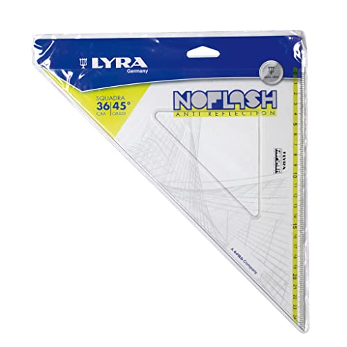 Fila Lyra Noflash Geodreieck 36 cm / 45 ° in PVC-Hülle Fila Lyra Noflash Geodreieck 36 cm / 45 ° in PVC-Hülle von LYRA