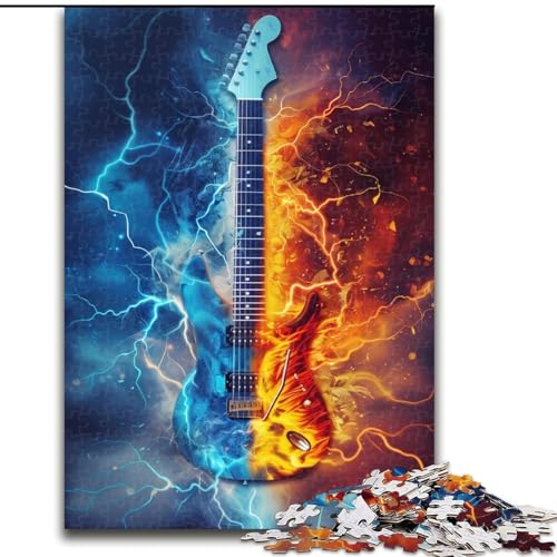 1000-teiliges Puzzle-Geschenk EIS und Feuer, Gitarren-Puzzle für Erwachsene, Denkspiel für Teenager und Familieninteraktion, Größe 26x38cm 1000-teiliges Puzzle-Geschenk EIS und Feuer, Gitarren-Puzzle für Erwachsene, Denkspiel für Teenager und Familieninteraktion, Größe 26x38cm von LYXIANY