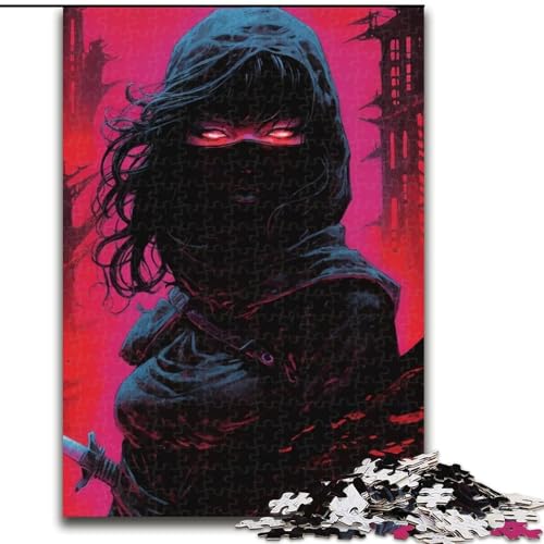 1000-teiliges Puzzle Japanische Ninja-Frau, Holzpuzzle für Erwachsene, Größe 50x75cm, zur Heimdekoration, ideales Weihnachts- und Neujahrsgeschenk für Teenager 1000-teiliges Puzzle Japanische Ninja-Frau, Holzpuzzle für Erwachsene, Größe 50x75cm, zur Heimdekoration, ideales Weihnachts- und Neujahrsgeschenk für Teenager von LYXIANY