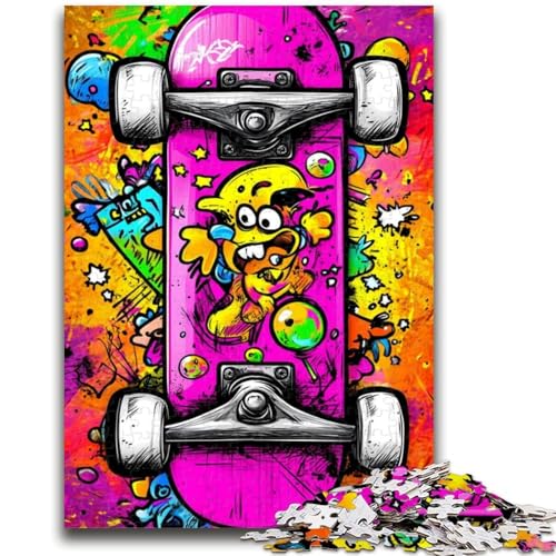 1000-teiliges Puzzle für Erwachsene, Skateboard, für Kinder ab 14 Jahren, für Familienspaß und Spieleabende, Geschenkspielzeug, 50x75cm 1000-teiliges Puzzle für Erwachsene, Skateboard, für Kinder ab 14 Jahren, für Familienspaß und Spieleabende, Geschenkspielzeug, 50x75cm von LYXIANY
