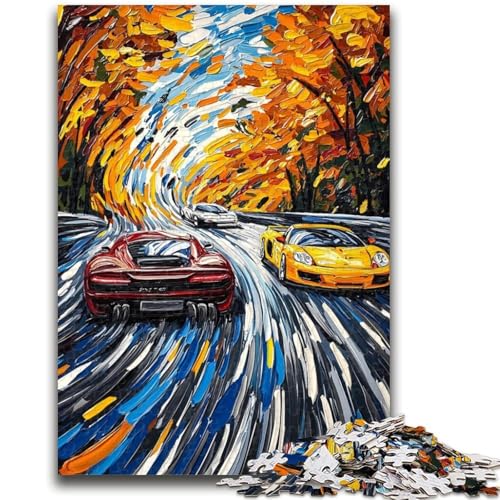 1000-teiliges Puzzle für Jugendliche und Erwachsene, Cooler Sportwagen, für Kinder ab 14 Jahren, Quizspiel, Spaß für Aktivitäten zu Hause, Geburtstagsgeschenk, Reisegeschenke, 26x38cm 1000-teiliges Puzzle für Jugendliche und Erwachsene, Cooler Sportwagen, für Kinder ab 14 Jahren, Quizspiel, Spaß für Aktivitäten zu Hause, Geburtstagsgeschenk, Reisegeschenke, 26x38cm von LYXIANY