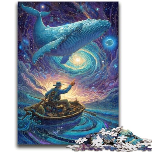 1000-teiliges Puzzle für Jugendliche und Erwachsene, Psychedelischer Wal, Stressabbau, Wunschliste zum Zeitvertreib zu Hause mit Weihnachtsmann, 50x75cm 1000-teiliges Puzzle für Jugendliche und Erwachsene, Psychedelischer Wal, Stressabbau, Wunschliste zum Zeitvertreib zu Hause mit Weihnachtsmann, 50x75cm von LYXIANY