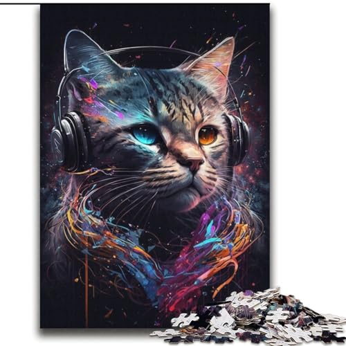 2000-teiliges Puzzle für Erwachsene, Kopfhörer, Katzenspiel, Spielzeug, jedes Teil ist einzigartig – anspruchsvolles Familienspiel, 70x100cm 2000-teiliges Puzzle für Erwachsene, Kopfhörer, Katzenspiel, Spielzeug, jedes Teil ist einzigartig – anspruchsvolles Familienspiel, 70x100cm von LYXIANY
