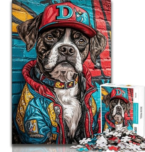 Boxer-Hunde-Puzzle für Erwachsene, 1000 Teile, Spielzeug, Lernspiele, Stressabbau, geeignet für die Schreibtischdekoration, 38x26cm Boxer-Hunde-Puzzle für Erwachsene, 1000 Teile, Spielzeug, Lernspiele, Stressabbau, geeignet für die Schreibtischdekoration, 38x26cm von LYXIANY