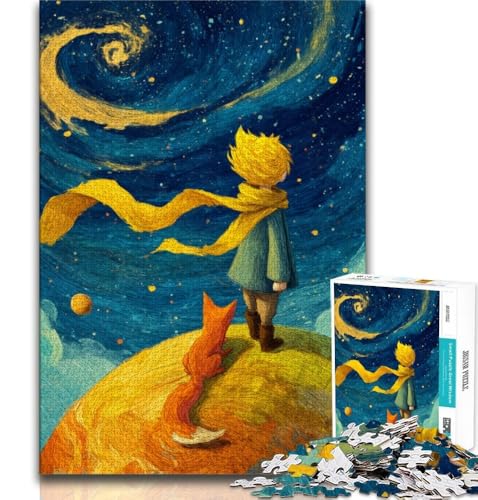 Der kleine Prinz Puzzle für Erwachsene, Lernspiel, Herausforderungsspielzeug, ganze Familie, 50x75cm Der kleine Prinz Puzzle für Erwachsene, Lernspiel, Herausforderungsspielzeug, ganze Familie, 50x75cm von LYXIANY