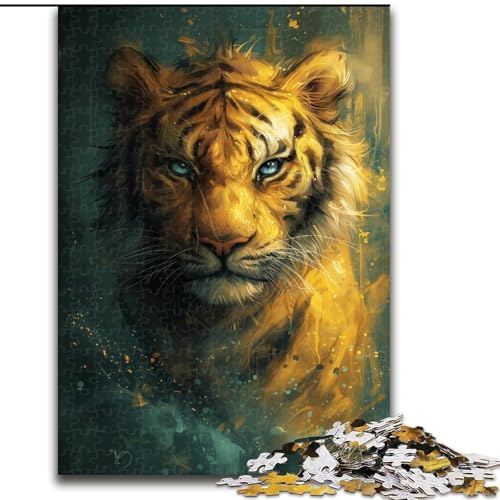 Niedlicher Kleiner gelber Tiger, 1000-teiliges Puzzle für Erwachsene, Holzpuzzle für Erwachsene, anspruchsvolles DIY-Denkspiel für Teenager, Größe 50x75cm Niedlicher Kleiner gelber Tiger, 1000-teiliges Puzzle für Erwachsene, Holzpuzzle für Erwachsene, anspruchsvolles DIY-Denkspiel für Teenager, Größe 50x75cm von LYXIANY