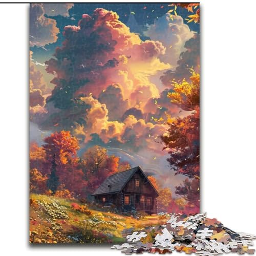 Puzzle 1000 Teile für Erwachsene, Goldener Herbst, Holzpuzzle, interaktives Familienspiel, Denksportaufgabe, Lernspielzeug, Größe 50x75cm Puzzle 1000 Teile für Erwachsene, Goldener Herbst, Holzpuzzle, interaktives Familienspiel, Denksportaufgabe, Lernspielzeug, Größe 50x75cm von LYXIANY