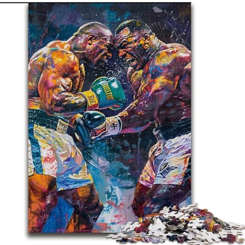 Puzzle 1000 Teile für Erwachsene Boxer, Dekomprimierendes intellektuelles Lernspielzeug, Lernspiel für Geburtstag, Weihnachten, 38x26cm Puzzle 1000 Teile für Erwachsene Boxer, Dekomprimierendes intellektuelles Lernspielzeug, Lernspiel für Geburtstag, Weihnachten, 38x26cm von LYXIANY