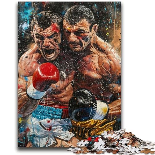 Puzzle 1000 Teile für Teenager, Boxer, dekomprimierendes intellektuelles Lernspielzeug, tolle Geschenke und Spielzeuge, 26x38cm Puzzle 1000 Teile für Teenager, Boxer, dekomprimierendes intellektuelles Lernspielzeug, tolle Geschenke und Spielzeuge, 26x38cm von LYXIANY