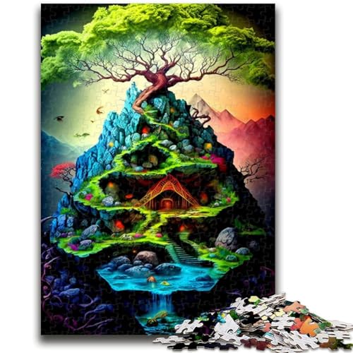 Puzzle 1000 Teile für Teenager, Fantasielandschaft, ab 14 Jahren, Quizspiel, Spaß für zu Hause, Geburtstagsgeschenk, Reisegeschenk, 26x38cm Puzzle 1000 Teile für Teenager, Fantasielandschaft, ab 14 Jahren, Quizspiel, Spaß für zu Hause, Geburtstagsgeschenk, Reisegeschenk, 26x38cm von LYXIANY