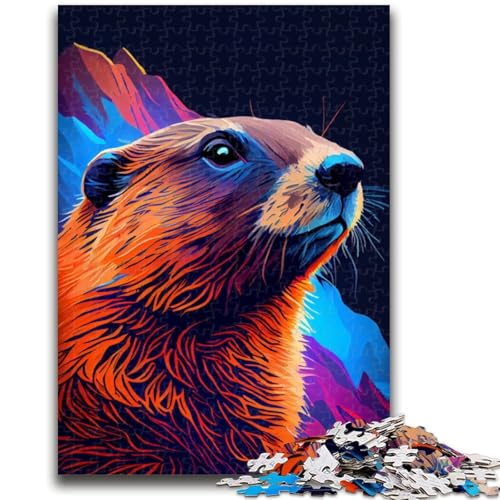 Puzzle 1000 Teile für Teenager, Geschenke, Murmeltier, für Kinder ab 14 Jahren, Quizspiel, Spaß für zu Hause, Aktivitäten, Geburtstagsgeschenk, Reisegeschenke, 50x75cm Puzzle 1000 Teile für Teenager, Geschenke, Murmeltier, für Kinder ab 14 Jahren, Quizspiel, Spaß für zu Hause, Aktivitäten, Geburtstagsgeschenk, Reisegeschenke, 50x75cm von LYXIANY