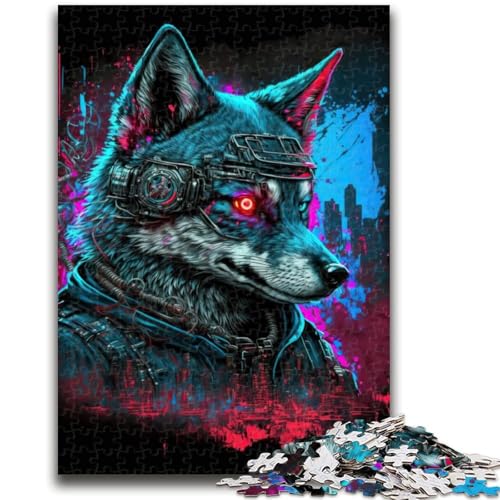 Puzzle 1000 Teile für Teenager, Geschenke, Wolf Neon, für Kinder ab 14 Jahren, Quizspiel, Spaß für zu Hause, Aktivitäten, Geburtstagsgeschenk, Reisegeschenke, 50x75cm Puzzle 1000 Teile für Teenager, Geschenke, Wolf Neon, für Kinder ab 14 Jahren, Quizspiel, Spaß für zu Hause, Aktivitäten, Geburtstagsgeschenk, Reisegeschenke, 50x75cm von LYXIANY