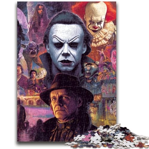 Puzzle 1000 Teile für Teenager, Horrorfilme, ab 14 Jahren, Quizspiel, Spaß für zu Hause, Geburtstagsgeschenk, Reisegeschenke, 50x75cm Puzzle 1000 Teile für Teenager, Horrorfilme, ab 14 Jahren, Quizspiel, Spaß für zu Hause, Geburtstagsgeschenk, Reisegeschenke, 50x75cm von LYXIANY