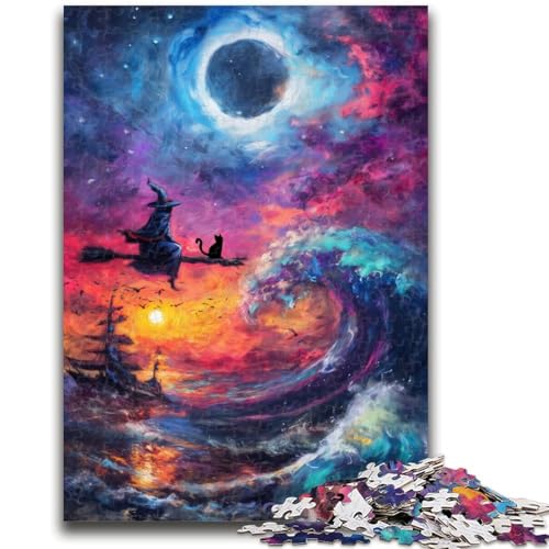 Puzzle 1000 Teile für Teenager, Kunstkatze, ab 14 Jahren, Quizspiel, Spaß für Zuhause, Geburtstagsgeschenk, Reisegeschenk, 50x75cm Puzzle 1000 Teile für Teenager, Kunstkatze, ab 14 Jahren, Quizspiel, Spaß für Zuhause, Geburtstagsgeschenk, Reisegeschenk, 50x75cm von LYXIANY