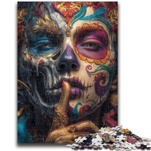 Puzzle 1000 Teile für Teenager, Skelett, ab 14 Jahren, Quizspiel, Spaß für zu Hause, Geburtstagsgeschenk, Reisegeschenk, 50x75cm Puzzle 1000 Teile für Teenager, Skelett, ab 14 Jahren, Quizspiel, Spaß für zu Hause, Geburtstagsgeschenk, Reisegeschenk, 50x75cm von LYXIANY