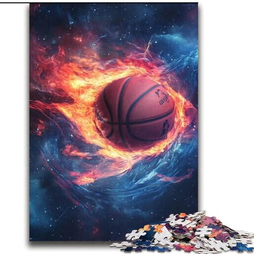 Puzzle 2000 Teile für Erwachsene und Jugendliche, Flammen-Basketball, Lernspielzeug, Familienspiele, Lernspiel zum Geburtstag, Weihnachten, 70x100cm Puzzle 2000 Teile für Erwachsene und Jugendliche, Flammen-Basketball, Lernspielzeug, Familienspiele, Lernspiel zum Geburtstag, Weihnachten, 70x100cm von LYXIANY