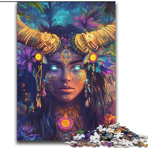 Puzzle 2000 Teile für Erwachsene und Jugendliche, Stiergöttin, Spielzeug, Lernspiele, Stressabbau, Stärkung der Liebe zwischen Paaren, 70x100cm Puzzle 2000 Teile für Erwachsene und Jugendliche, Stiergöttin, Spielzeug, Lernspiele, Stressabbau, Stärkung der Liebe zwischen Paaren, 70x100cm von LYXIANY