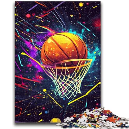 Puzzle für Erwachsene, 1000 Teile, Basketball-Sport, Lernspiel, Herausforderungsspielzeug, ganze Familie, 50x75cm Puzzle für Erwachsene, 1000 Teile, Basketball-Sport, Lernspiel, Herausforderungsspielzeug, ganze Familie, 50x75cm von LYXIANY