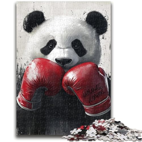 Puzzle für Erwachsene, 1000 Teile, Boxer-Panda, Stressabbau, schwierige Herausforderung, geeignet als Schreibtischdekoration, 26x38cm Puzzle für Erwachsene, 1000 Teile, Boxer-Panda, Stressabbau, schwierige Herausforderung, geeignet als Schreibtischdekoration, 26x38cm von LYXIANY