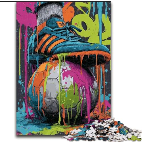 Puzzle für Erwachsene, 1000 Teile, Fußball-Ölgemälde, hilft dem Gehirn, süchtig machendes Spielzeug zu trainieren, um Geduld zu fördern, perfekte Dekoration, 38x26cm Puzzle für Erwachsene, 1000 Teile, Fußball-Ölgemälde, hilft dem Gehirn, süchtig machendes Spielzeug zu trainieren, um Geduld zu fördern, perfekte Dekoration, 38x26cm von LYXIANY