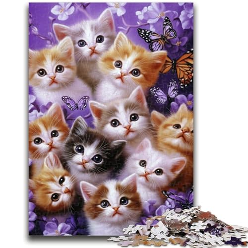 Puzzle für Erwachsene, 1000 Teile, Kätzchen-Denkspiel, Lernspiel für Geburtstag, Weihnachten, für 14-Jährige, 50x75cm Puzzle für Erwachsene, 1000 Teile, Kätzchen-Denkspiel, Lernspiel für Geburtstag, Weihnachten, für 14-Jährige, 50x75cm von LYXIANY