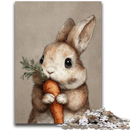 Puzzle für Erwachsene, 1000 Teile, Kaninchen isst Karotte, für Kinder ab 14 Jahren, lustige Spiele, lustige Aktivitäten zu Hause, Geburtstagsgeschenke, Reisegeschenke, 50x75cm Puzzle für Erwachsene, 1000 Teile, Kaninchen isst Karotte, für Kinder ab 14 Jahren, lustige Spiele, lustige Aktivitäten zu Hause, Geburtstagsgeschenke, Reisegeschenke, 50x75cm von LYXIANY