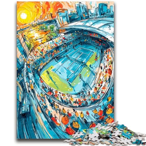 Puzzle für Erwachsene, 1000 Teile, Tennis-Sporthalle, für Kinder ab 14 Jahren, entspannendes, intellektuelles Lernspielzeug, tolles Geschenk, 50x75cm Puzzle für Erwachsene, 1000 Teile, Tennis-Sporthalle, für Kinder ab 14 Jahren, entspannendes, intellektuelles Lernspielzeug, tolles Geschenk, 50x75cm von LYXIANY