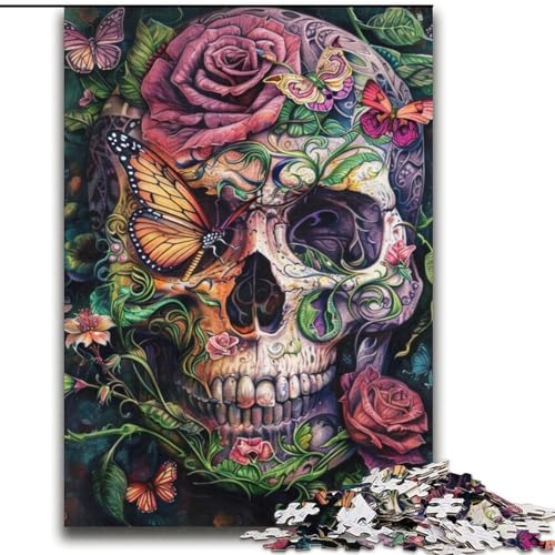 Puzzle für Erwachsene, 2000 Teile, Gothic-Rosen-Totenkopf-Schmetterling, Lernspielzeug, Familienspiele, geeignet für die Schreibtischdekoration, 70x100cm Puzzle für Erwachsene, 2000 Teile, Gothic-Rosen-Totenkopf-Schmetterling, Lernspielzeug, Familienspiele, geeignet für die Schreibtischdekoration, 70x100cm von LYXIANY