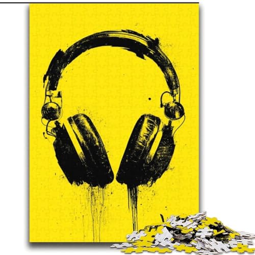 Puzzle für Erwachsene und Jugendliche, 1000 Teile, Kopfhörer, hilft dem Gehirn, süchtig machendes Spielzeug zu trainieren, um Geduld zu fördern, Künstlersammlung, bildende Kunst, 38x52cm Puzzle für Erwachsene und Jugendliche, 1000 Teile, Kopfhörer, hilft dem Gehirn, süchtig machendes Spielzeug zu trainieren, um Geduld zu fördern, Künstlersammlung, bildende Kunst, 38x52cm von LYXIANY