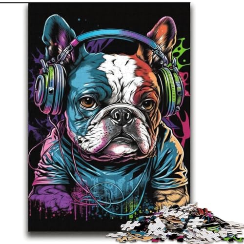 Puzzle für Jugendliche Kopfhörer Bulldogge für und ab 14 Jahren Mitmachspiel Weihnachtsspiel Geschenke 70x100cm Puzzle für Jugendliche Kopfhörer Bulldogge für und ab 14 Jahren Mitmachspiel Weihnachtsspiel Geschenke 70x100cm von LYXIANY