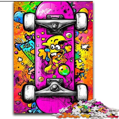 Puzzle für Teenager, 1000 Teile, Skateboard, für Lernspiele, Herausforderungen, Spielzeug, als Geschenk für die ganze Familie, 38x26cm Puzzle für Teenager, 1000 Teile, Skateboard, für Lernspiele, Herausforderungen, Spielzeug, als Geschenk für die ganze Familie, 38x26cm von LYXIANY