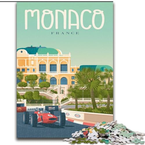 Puzzle für Teenager, 1000 Teile, Stadtbild von Monaco, Frankreich, für Lernspiele, Herausforderungen, Spielzeug, Geschenk für die ganze Familie, 50x75cm Puzzle für Teenager, 1000 Teile, Stadtbild von Monaco, Frankreich, für Lernspiele, Herausforderungen, Spielzeug, Geschenk für die ganze Familie, 50x75cm von LYXIANY