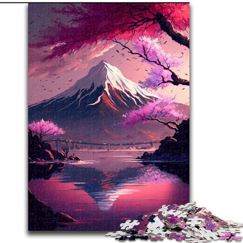 Puzzles für 1000 Teile, japanische Kirschblüten, Kartonpuzzles, Größe 38x26cm, anspruchsvolles DIY-Denkspiel, perfektes Familienspiel oder dekoratives Geschenk Puzzles für 1000 Teile, japanische Kirschblüten, Kartonpuzzles, Größe 38x26cm, anspruchsvolles DIY-Denkspiel, perfektes Familienspiel oder dekoratives Geschenk von LYXIANY