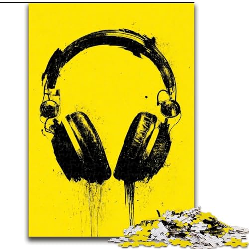 Puzzles für Erwachsene und Jugendliche, 1000-teiliges Puzzle, Kopfhörer, dekomprimierendes intellektuelles Lernspielzeug, Lernspiel zum Geburtstag, Weihnachten, 38x26cm Puzzles für Erwachsene und Jugendliche, 1000-teiliges Puzzle, Kopfhörer, dekomprimierendes intellektuelles Lernspielzeug, Lernspiel zum Geburtstag, Weihnachten, 38x26cm von LYXIANY