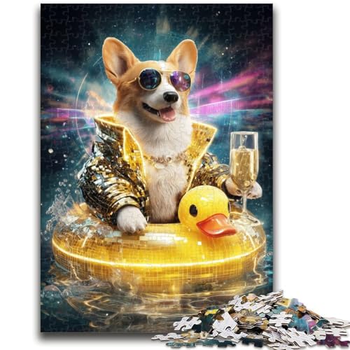 Puzzles für Erwachsene und Jugendliche, Puzzle „Neon Corgi“, Quizspiel ganze Familie, 26x38cm Puzzles für Erwachsene und Jugendliche, Puzzle „Neon Corgi“, Quizspiel ganze Familie, 26x38cm von LYXIANY