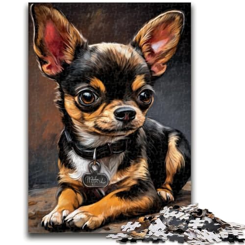 Puzzles für Erwachsene und Jugendliche, Puzzle Chihuahua für Kinder ab 14 Jahren, Lernspiele für Erwachsene und Jugendliche, Kunstwerk, Geschenk, 26x38cm Puzzles für Erwachsene und Jugendliche, Puzzle Chihuahua für Kinder ab 14 Jahren, Lernspiele für Erwachsene und Jugendliche, Kunstwerk, Geschenk, 26x38cm von LYXIANY
