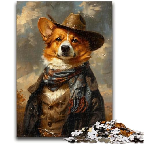 Puzzles für Erwachsene und Jugendliche, Puzzle Cowboy Corgi für Kinder ab 14 Jahren, Lernspiele für Erwachsene und Jugendliche, Kunstwerk, Geschenk, 50x75cm Puzzles für Erwachsene und Jugendliche, Puzzle Cowboy Corgi für Kinder ab 14 Jahren, Lernspiele für Erwachsene und Jugendliche, Kunstwerk, Geschenk, 50x75cm von LYXIANY