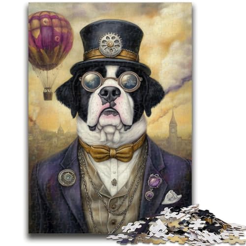 Puzzles für Erwachsene und Jugendliche, Puzzle-Puzzle „Mops mit Hut“, Quizspiel ganze Familie, 50x75cm Puzzles für Erwachsene und Jugendliche, Puzzle-Puzzle „Mops mit Hut“, Quizspiel ganze Familie, 50x75cm von LYXIANY