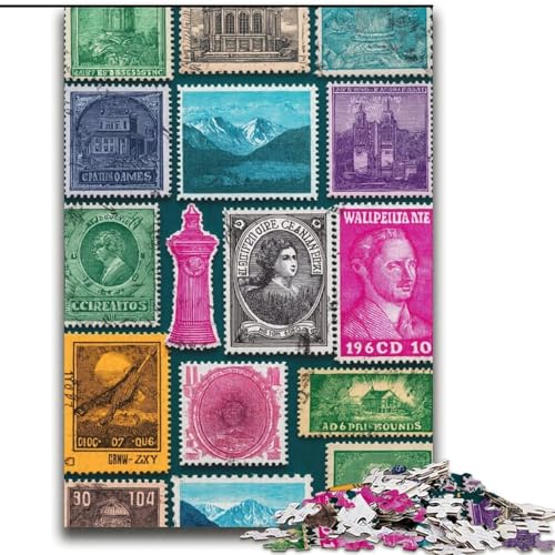 Puzzles für Erwachsene und Jugendliche, Puzzle-Stempel-Collage, pädagogisches Spielzeug zum Stressabbau, ganze Familie, 70x100cm Puzzles für Erwachsene und Jugendliche, Puzzle-Stempel-Collage, pädagogisches Spielzeug zum Stressabbau, ganze Familie, 70x100cm von LYXIANY