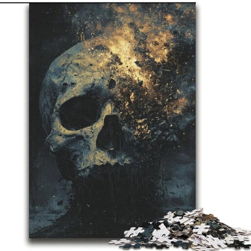 Puzzles für Erwachsene und Teenager, Puzzle mit Galaxie-Totenkopf, anspruchsvolles Spiel und Lernspiel für die ganze Familie zum Geburtstag, Weihnachten, 38x52cm Puzzles für Erwachsene und Teenager, Puzzle mit Galaxie-Totenkopf, anspruchsvolles Spiel und Lernspiel für die ganze Familie zum Geburtstag, Weihnachten, 38x52cm von LYXIANY
