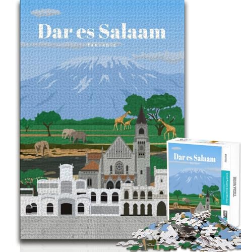 Reise nach DAR Es Salaam, Puzzle für Erwachsene, 1000 Teile, anspruchsvolles Spiel und Familienspiel, ganze Familie, 38x26cm Reise nach DAR Es Salaam, Puzzle für Erwachsene, 1000 Teile, anspruchsvolles Spiel und Familienspiel, ganze Familie, 38x26cm von LYXIANY