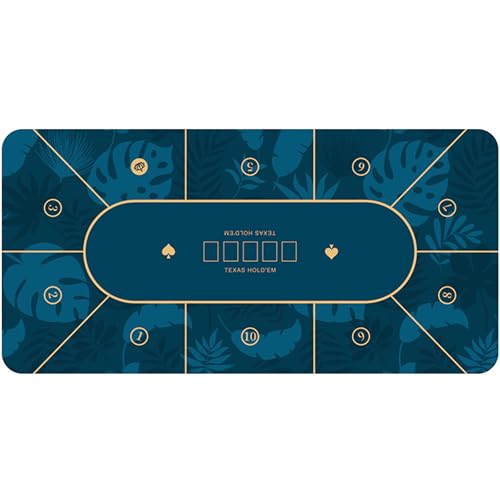 LYZXYZAI Klappbarer Pokertisch Professioneller Pokertisch Texas Holdem Rechteckiger Pokertisch Rutschfester Pokertisch Pokermatte Für 10 Spieler Pokerspiel,004,240 * 120CM von LYZXYZAI