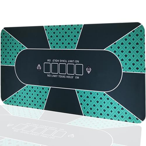 LYZXYZAI Pokermatte Für Texas Hold'em Pokertischauflage Tragbare Gummi Tischplatte Pokertischauflage Sehr Portabel Für Spiele Überall,001,120 * 60CM von LYZXYZAI