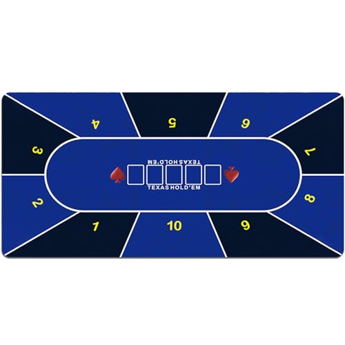 LYZXYZAI Pokermatte Professionelle Texas Holdem Pokermatte Pokerteppich Kratzfeste Und Geräuschdämmende Pokermatte Für Den Eigenen Pokertisch Pokertischauflage,004,120 * 60CM von LYZXYZAI