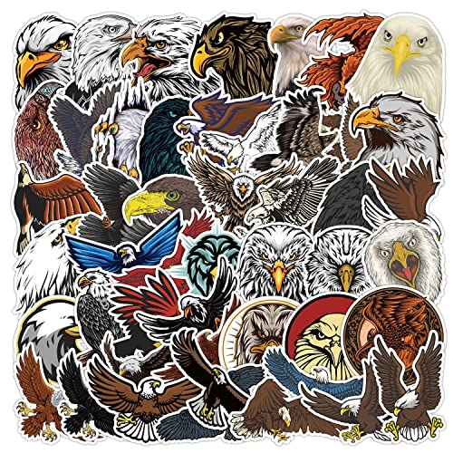 Adler Aufkleber Adler Sticker Set 50 Stücke Niedlich Deko für Auto Laptop Skateboard Fahrrad Moped Motorrad Fahrrad Computer,Geeignet für Erwachsene Kinder von LYunMu