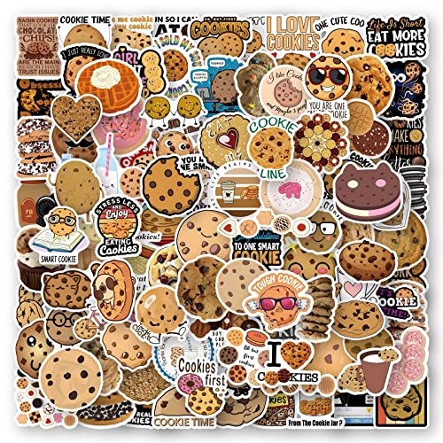 Kekse Aufkleber Cookies Sticker Set 100 Stücke Niedlich Deko für Auto Laptop Skateboard Fahrrad Moped Motorrad Fahrrad Computer,Geeignet für Erwachsene Kinder von LYunMu