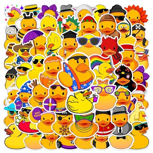 Süße Kleine Ente Aufkleber Ente Sticker Set 50 Stücke Niedlich Deko für Auto Laptop Skateboard Fahrrad Moped Motorrad Fahrrad Computer,Geeignet für Erwachsene Kinder von LYunMu